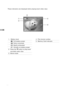 Page 1514
E
These indicators are displayed when playing back video clips:
1. Battery level
Full battery power
Fairly consumed
Nearly exhausted
Virtually no battery power
2. Press the 
 button to play back
recorded video clips
3. Movie mode
4. File (movie) number
5. Memory Card indicator 