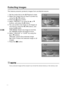 Page 3736
E
Protecting Images
This feature prevents (protects) images from accidental erasure.
1. Set the mode dial to the 
 Playback mode.
2. Select the image that you want to protect by
using the 
 or  buttons.
3. Press the  menu button.
4. Select “PROTECT” by using the 
 or buttons, and press the  button.
5. You can protect one image or all images at
one time by using the 
 or  buttons, and
press the  button.
ONE IMAGE: Protect one image at one time
ALL IMAGES: Protect all images at once
6. Select “UNLOCK”...