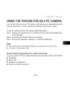 Page 40 EN-39
USING THE VIVICAM 3750 AS A PC CAMERA
Your ViviCam 3750 can act as a PC camera, which allows you to videoconference with
business associates, or have a real-time conversation with friends or family.
To use the ViviCam 3750 as  a PC camera, follow these steps:
Step 1: Install the PC camera driver (it is combined with the USB mass-storage driver on the CD-ROM)
Step 2: Connecting the ViviCam 3750 to your computer
Step 3: Running your application software (i.e. Windows NetMeeting)
Note:
Video...