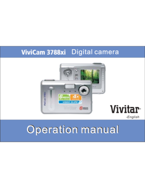 Page 1 Operation manualOperation
manual
Operation manualOperation
manual
Digital cameraDigital
camera
-English
R  