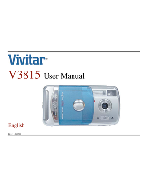 Page 1  
 
    
V3815 User Manual 
   
 
 
 
 
 
 
English
  
 
Rev. 1 - 040701 
   