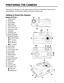 Page 10 9
PREPARING THE CAMERA
This section introduces you to the digital camera. Follow the instructions in this section to
install batteries, use the power adapter, and install a memory card.
Getting to Know the Camera
Names of Parts
1. Shutter button
2. Dial knob
3. Power button
4. Built-in flash
5. Self-timer LED
6. Lens cover knob
7. Lens/Lens cover
8. Viewfinder
9. Viewfinder LED
10. Optical viewfinder
11. Navigation buttons
       
  /  button
       
  /  button
       
  /  button
       
  /  button...