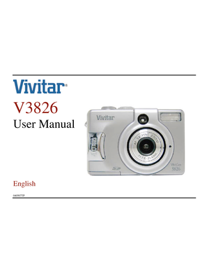 Page 1      
 
V3826   
User Manual 
 
 
 
 
 
 
English 
 
 
040507TP   