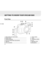 Page 15 E
14
GETTING TO KNOW YOUR VIVICAM 3826
Front View
7. Power switch
8. Flash
9. Viewfinder window
10. Lens
11. Self-timer LED
12. Microphone
1. Mode dial/movie record button
2. Shutter button
3. Camera strap lug
4. A/V OUT (Audio/Video Out) terminal
5. USB port
6. DC-in connector  