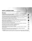 Page 3 3
WARNING: Handling the USB and AV cables on this product may expose you to lead, a chemical known to
the State of California to cause birth defects or other reproductive harm. Wash hands after handling.
SAFETY INSTRUCTIONS
Read and understand all Warnings and Cautions before using this product.
War nings
If foreign objects or water have entered the camera, turn the power OFF and remove
the batteries and the AC power adapter.
Continued use in this state might cause fire or electric shock. Consult the...