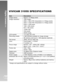 Page 42Downloaded from www.Manualslib.com manuals search engine EN-42
Digital Camera >>VIVICAM 3105S SPECIFICATIONS
Item DescriptionImage sensor Approx. 3.2 Mega pixels
Image resolution
2560 x 1920 (F/W interpolation to 5 Mega pixels)
2304 x 1728 (F/W interpolation to 4 Mega pixels)
2048 x 1536 pixels
1280 x 960 pixels
640 x 480 pixels

VGA pixels
QVGA pixels
LCD monitor 1.5” color TFT LCD
Recording media 2 MB SDRAM available for image storage
SD memory card (up to 1 GB capacity) (optional)
File formatJPEG, AVI...