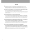 Page 3Downloaded from www.Manualslib.com manuals search engine 2
Warning
Do not use this camera if it is emitting smoke, becomes unusually hot to be touched,
emitting any unusual odor or noise, or if it is in any other abnormal states.
Operating the camera in any of these situations may cause a fire or an electrical shock.
(batteries or AC power adapter). (If you are using the AC power adapter,unplug the adapter
from the AC power outlet after you have disconnected the camera.)
After checking that smoke is no...