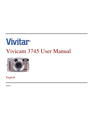 Page 1Downloaded from www.Manualslib.com manuals search engine  
 
   
 
Vivicam 3745 User Manual 
 
 
 
English 
 
 
030521    