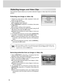 Page 36Downloaded from www.Manualslib.com manuals search engine 36
Protecting Images and Video Clips
The protection feature allows you to protect selected images or video clips from accidental
erasure.
Protecting one image or video clip
1. Rotate the mode dial to [  ] playback mode and
power on the camera.
2. Press the 
 menu button.
The playback menu appears.
3. Select [PROTECT] using the 
 / buttons, then press
the  button.
The protect setting screen appears.
4. Set the image or movie you wish to protect...