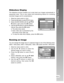 Page 41Downloaded from www.Manualslib.com manuals search engine EN-41
User’s Manual >>Slideshow Display
The slideshow function enables you to play back your images automatically in
sequential order. This is very useful and entertaining feature for reviewing
recorded images and for presentations.
1. Slide the mode switch to [ 
 ].
2 . Press the 
 button to enter [PLAY] menu.
3. Select [SLIDE SHOW] with the S/T/W/
Xbuttons, then press the OK button.
4 . Use the S /T buttons to set the slideshow
interval, then...