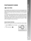 Page 31Downloaded from www.Manualslib.com manuals search engine User’s Manual >>
E-31
PHOTOGRAPHY MODE
[  ] Auto Mode
Auto photography mode is perhaps the most commonly used photography mode.
Images can be captured simply because the exposure (the combination of shutter
speed and aperture setting) is determined automatically to suit the photographic
conditions.
You can use either the optical viewfinder and/or the 2.0 LCD monitor to compose
your images.  Capturing images using the optical viewfinder will...