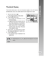 Page 55Downloaded from www.Manualslib.com manuals search engine User’s Manual >>
E-55
Thumbnail Display
This function allows you to view nine thumbnail images on the LCD monitor
simultaneously, so you can quickly search for the image that you want.
1. Set the mode dial to [ 
 ].
The images appears on the screen.
2. Press the 
 button once.
The images are displayed in the
thumbnail display.
Images that have been selected with the
 /  /  /  buttons or the selection
wheel will be indicated by a green frame.
When...