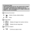 Page 8Downloaded from www.Manualslib.com manuals search engine   
u Important Note: 
When the batteries are low, the camera will no longer 
take images. Download your images as soon as  
possible!  After downloading your images replace the 
battery as soon as possible. 
n Shooting Environment 
 
n         : Outdoor (Cloudy, default setting) 
n         : lndoor 
n Image Delete 
 
n           : Deletes all images from camera memory             
n           : Deletes the last image taken 
      
Continuous...