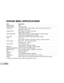 Page 62Downloaded from www.Manualslib.com manuals search engine EN-62
VIVICAM 5150s SPECIFICATIONS
Item Description
Image Sensor CCD
Effective pixels 5.0 Mega pixels
Image size Still image: 2560 x 1920, 2048 x 1536, 1280 x 960, 640 x 480
Video clip:  320 x 240
Image qualityStill image: Fine, Normal, Economy
Movie image: Economy
Recording media16MB internal memory (14MB available for image storage)
SD memory card (Optional, up to 1GB)
File formatImage format: JPEG; video format: Motion JPEG
LensF-no.: 3.3
Focal...