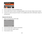 Page 33 32 
 
4. P r e s s the Up/Down to select the PictBridge option. 
5. P r e s s  the Menu button to confirm . A m essage will appear on the  LCD screen “Please connect to device”. 
6. Connect  your  camera and  press  OK  button to t h e  compatible  printer  with the USB  cable to  begin  the 
printing proce s s. 
 
Playing the A V I video f i l e 
1. Select an AVI video file you wish to play. 
 
2. P r e s s  the Shutter button to play t h e current AVI file. 
3. P r e s s  the Shutter button again to...