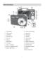 Page 4 3 
Parts of the Camera 
 
 
1.  Power Button 12. ViviLink / Down Button 
2.  Shutter Button 13. Microphone   
3.  LCD Screen 14. Flash Light   
4.  Self-Timer LED  15. USB Slot  
5.  Zoom Out 16. Tripod Socket  
6.  Zoom In 17. Digital Lens  
7.  MODE Button 18. Battery Compartment   
8.  SET Button 19. SD Memory Card Slot 
9.  Scene / Left Button   20. MACRO Switch 
10.  Flash / Up / Slideshow Button 21. Wrist Strap Connector 
11.  Delete / Right Button 22. Speaker  
23. Flash Charge LED   