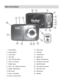 Page 4Downloaded from www.Manualslib.com manuals search engine  3 
Parts of the Camera 
 
 
1. Power Button 13. Flash Light 
2. Shutter Button 14. USB Slot 
3. LCD Screen 15. Tripod Mount 
4. LED Light 16. Digital Lens 
5. Zoom Out (W) Button 17. Battery Compartment 
6. Zoom In (T) Button 18. SD Memory Card Slot 
7. MODE button 19. MACRO Switch 
8. Flash / Up / Slide Show Button 20. Wrist Strap Connector 
9. Delete / Right Button 21. Self-Timer LED 
10. SET button  22. Microphone 
11. Scene / Left Button 23....