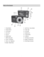 Page 4Downloaded from www.Manualslib.com manuals search engine  3 
Parts of the Camera 
 
1. Power Button 11. Self-Timer / Down Button 
2. Shutter Button 12. Flash Light 
3. LCD Screen 13. LED Light 
4. Zoom Out 14. Optical Lens 
5. Zoom In 15. Tripod Socket 
6. MODE button 16. USB Slot 
7. MENU (M) button 17. SD Memory Card Slot 
8. Scene / Left Button 18. Battery Compartment 
9. Flash / Up / Slideshow 19. Wrist Strap Connector 
10. Delete / Right Button  
 
 
 
   