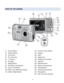 Page 19Downloaded from www.Manualslib.com manuals search engine 19 
 
PARTS OF THE CAMERA 
 
 
1) Power Button 12) ViviLink / Down Button 
2) Shutter Button 13) Speaker 
3) LCD Screen 14) Flash 
4) W / Zoom Out 15) Digital Lens 
5) T / Zoom In 16) SD Memory Card Slot 
6) LED Light 17) USB Port 
7) MODE Button 18) MACRO Switch 
8) SET (Menu / OK) Button 19) Battery Compartment 
9) Scene / Left Button 20) Tripod Mount 
10) Flash / Up / Slide Show Button 21) Wrist Strap Connector  
11) Delete / Right Button 22)...