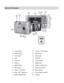 Page 4 3 
Parts of the Camera 
 
 
 
 
 
 
 
 
 
 
 
 
 
 
 
 
 
1.    Power Button 12.   ViviLink / Down Button 
2.    Shutter Button 13.   Microphone 
3.    LCD Screen 14.   Flash Light 
4.   LED 15.   USB Slot 
5.    Zoom Out 16.   Tripod Socket 
6.   Zoom In 17.   Digital Lens 
7.   MODE Button 18.   Battery Compartment 
8.   SET Button 19.   Memory Card Slot 
9.   Scene / Left Button 20.   Macro Button 
10. Flash / Up / Slideshow 21.   Wrist Strap Connector 
11. Delete / Right Button 22.    Speaker 
  