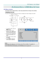 Page 24– 15 – 
ON-SCREEN DISPLAY (OSD) MENU SETTINGS 
OSD Menu Controls 
The projector has an OSD that lets you make image adjustments and change various settings.  
Navigating the OSD 
You can use the remote control cursor buttons to navigate and make changes to the OSD.  
 
1. To enter the OSD, press the 
MENU button.  
2. There are three menus. 
Press the cursor ◄► button 
to move through the menus.  
3. Press the cursor ▲▼ button 
to move up and down in a 
menu.  
4. Press ◄► to change values 
for settings....