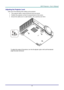 Page 24– 15 – 
Adjusting the Projector Level 
Take note of the following when setting up the projector: 
 The projector table or stand should be level and sturdy. 
 Position the projector so that it is perpendicular to the screen. 
 Ensure the cables are in a safe location. You could trip over them.  
 
To adjust the angle of the picture, turn the tilt-adjuster right or left until the desired 
angle has been achieved. 
 
 
 
   