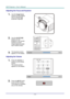 Page 25— 16 — 
Adjusting the Focus and Keystone 
1.  Use the Image-focus  
control (on the projector 
only) to sharpen the 
projected image . 
 
2.  Use the KEYSTONE 
buttons (on the 
projector or the remote 
control) to correct 
image-trapezoid (wider 
top or bottom) effect. 
 
3.  The keystone control 
appears on the display.  
Adjusting the Volume 
1.  Press the Volume +/- 
buttons on the remote 
control.  
The volume control 
appears on the display. 
 
 
2.  Press the MUTE button 
to turn off the volume....