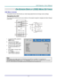 Page 26– 17 – 
ON-SCREEN DISPLAY (OSD) MENU SETTINGS 
OSD Menu Controls 
The projector has an OSD that lets you make image adjustments and change various settings.  
Navigating the OSD 
You can use the remote control cursor buttons or the projector keypad to navigate and make changes 
to the OSD.  
 
1. To enter the OSD, press the 
MENU button.  
2. There are three menus. 
Press the cursor ◄► button 
to move through the menus.  
3. Press the cursor ▲▼ button 
to move up and down in a 
menu.  
4. Press ◄► to...