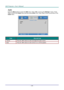 Page 37— 28 — 
Audio 
Press the Menu button to open the OSD menu. Press ◄► to move to the Settings 1 menu. Press 
▼▲ to move to the Audio menu and then press Enter or ►. Press ▼▲ to move up and down in the 
Audio menu. 
 
ITEM DESCRIPTION 
Volume Press the ◄► buttons to enter and adjust the audio volume.  
Mute Press the ◄► buttons to enter and turn on or off the speaker. 
  