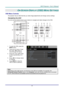 Page 24– 15 – 
ON-SCREEN DISPLAY (OSD) MENU SETTINGS 
OSD Menu Controls 
The projector has an OSD that lets you make image adjustments and change various settings.  
Navigating the OSD 
You can use the remote control cursor buttons to navigate and make changes to the OSD.  
 
1. To enter the OSD, press the 
MENU button.  
2. There are six menus. Press 
the cursor ◄► button to 
move through the menus.  
3. Press the cursor ▲▼ button 
to move up and down in a 
menu.  
4. Press ◄► to change values 
for settings....