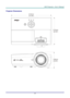 Page 72– 63 – 
Projector Dimensions 
 
 
 213mm
[8.39]
126mm
[4.96]
314mm
[12.36]  