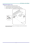 Page 24– 15 – 
Adjusting the Projector Level 
Take note of the following when setting up the projector: 
 The projector table or stand should be level and sturdy. 
 Position the projector so that it is perpendicular to the screen. 
 Ensure the cables are in a safe location. You could trip over them.  
    
To adjust the angle of the picture, turn the tilt-adjuster right or left until the desired 
angle has been achieved. 
 
 
 
   