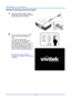 Page 21— 12 — 
Starting and Shutting down the Projector 
1.  Securely connect the power cord and 
signal cable. When connected, the power 
led will flash green to solid green. 
 
2.  Turn on the lamp by pressing “” 
button on the top of the projector or 
“” on the remote control. 
The PWR LED will now flash green. 
The startup screen will display in 
approximately 30 seconds. The first time 
you use the projector, you can select 
your preferred language from quick menu 
after the startup screen display. (See...