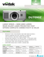 Page 1DU7090Z
LARGE VENUE — 6000 ANSI LUMEN 
NEAR-SILENT LASER PROJECTOR THAT 
OFFERS COMPLETE CONNECTIVITY & VALUE
FEATURES
• Advanced V-Color, dual-phosphor, laser light engine provides a  
        superior brightness and color uniformity to create the  
        most immersive, big-screen images possible today
•      Quietest laser projector in its class at 33dB — in full power mode 
• Lamp-less design delivers up to 20,000 hours of operational time,  
        in full power mode, with a 20,000 hour warranty...