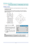 Page 33DLP Projector—User’s Manual 
— 24 — 
ON-SCREEN DISPLAY (OSD) MENU SETTINGS 
OSD Menu Controls 
The projector has an OSD that lets you ma ke image adjustments and change various settings.  
Navigating the OSD 
You can use the remote control  cursor buttons or the buttons on the top of the projector to 
navigate and make changes to  the OSD. The following illustration shows the corresponding 
buttons on the projector. 
13
16
5
2
7
2
4
1
1
3
4
5
6
7
 
1.  To enter the OSD, press the  MENU 
button.  
2....