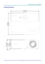 Page 59DLP Projector—User’s Manual 
Projector Dimensions 
 
274.6mm[10.8]
212mm
[9.346]
100.3mm
[3.95]
86mm
[3.386]
 
–  51
  –  