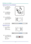 Page 22DLP Projector—User’s Manual 
Adjusting the Zoom, Focus and Keystone 
1.  Use the Image-zoom   
control (on the projector 
only) to resize the 
projected image and 
screen size 
. 
2.  Use the  Image-focus   
control (on the projector 
only) to sharpen the 
projected image 
. 
 
3.  Use the  KEYSTONE  
buttons the remote control 
to correct image-trapezoid 
(wider top or bottom) 
effect. 
 
4.  The keystone control 
appears on the display. 
Adjusting the Volume 
 
1.  Press the  Volume +/-  
buttons on...