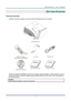 Page 9
DLP Projector – User’s Manual 
 
 
–  1 –  
GETTING STARTED 
Packing Checklist 
Carefully unpack the projector and che ck that the following items are included:   
 
DLP PROJECTOR   
 
  
REMOTE CONTROL  
(WITH TWO AAA BATTERIES) 
VGA CABLE POWER CORD 
 
   
CD-ROM  
(T
HIS USER’S MANUAL) 
QUICK START GUIDE WARRANTY CARD 
 
 
Contact your dealer immediately if any items are mi ssing, appear damaged, or if the unit does not work. It 
is recommend that you keep the original packing mate rial should you...