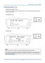 Page 50DLP Projector – User’s Manual 
Using the Kensington® Lock 
Using the Kensington® Lock 
If you are concerned about security, attach the projector to a permanent object with the Kensington 
slot and a security cable.  
 
For D860/D861 Series 
 
 
 
For D862 Series 
 
 
 
Note: 
Contact your vendor for details on purchasing a suitable Kensi ngton security cable.  
The security lock corresponds to Kensington’s Micr oSaver Security System. If you have any com-
ment, contact: Kensington, 2853 Campus Drive, San...