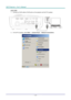 Page 43DLP Projector—User’s Manual 
LAN_RJ45 
1. Connect an RJ45 cable to RJ45 ports on the projector and the PC (Laptop). 
 
2. On the PC (Laptop), select  Start → Control  Panel →  Network Connections . 
 
— 34 —  