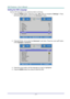 Page 25— 17— 
Setting the OSD Language 
Set the OSD language to your preference before continuing. 
1. Press the MENU button. Press the cursor ◄► button to navigate to Settings 1. Press 
the cursor ▲▼ button to move to the Advanced 1 menu. 
 
2. Press  (Enter) / ► to enter the Advanced 1 sub menu. Press the cursor ▲▼ button 
until Language is highlighted.  
 
3. Press the cursor button until the language you want is highlighted.  
4. Press the MENU button four times to close the OSD.   
   