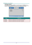 Page 37— 29— 
Advanced 2 Feature 
Press the Menu button to open the OSD menu. Press ◄► to move to the Settings 1 menu. 
Press ▲▼ to move to the Advanced 2 menu and then press Enter or ►. Press ▲▼ to move up 
and down in the Advanced 2 menu. Press ◄► to enter and change values for setting. 
 
ITEM DESCRIPTION 
Test Pattern Press the cursor ◄► button to enter and select internal test patternK 
H Image Shift Press the cursor ◄► button to enter and select H Image ShiftK 
V Image Shift Press the cursor ◄► button to...