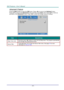 Page 51— 43— 
Advanced 2 Feature 
Press the Menu button to open the OSD menu. Press ◄► to move to the Settings 2 menu. 
Press ▲▼ to move to the Advanced 2 menu and then press Enter or ►. Press ▲▼ to move up 
and down in the Advanced 2 menu. Press ◄► to enter and change values for setting. 
 
ITEM DESCRIPTION 
Sleep Timer (min) Press the cursor ◄► buttons to enter and set Sleep timer. The projector automatically 
turns off after the preset period of time. 
Source Filter Press  (Enter) / ► to enter the Source...