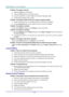 Page 63— 54 — 
Problem: The image is blurred  
1. Adjust the Focus on the projector. 
2. Press the Auto button on the remote control. 
3. Ensure the projector-to-screen distance is within the specified range. 
4. Check that the projector lens is clean. 
Problem: The image is wider at the top or bottom (trapezoid effect)  
1. Position the projector so it is as perpendicular to the screen as possible.  
2. Use the Keystone button on the remote control to correct the problem. 
Problem: The image is reversed...