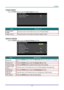 Page 46 
– 39 – 
Closed Caption 
Press the ENTER button to enter the Closed Caption sub menu. 
 
ITEM DESCRIPTION 
Closed Caption 
Enable Press the cursor ◄ / ► buttons to turn on or off Closed Caption. 
Caption Version Press the cursor ◄ / ► buttons to select the Caption Version. 
 
Network Settings 
Press the ENTER button to enter the Network Settings sub menu. 
 
ITEM DESCRIPTION 
Wired LAN Press the ENTER button to enter the Wired LAN sub menu. See Wired LAN on page 
40. 
Wireless LAN Press the ENTER button...