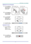 Page 26– 17 – 
Adjusting the Focus and Keystone 
1.  Use the Image-zoom  
control (on the projector 
only) to resize the 
projected image and 
screen size . 
DX881ST/DW882ST Series 
  
DX813/DW814 Series 
 
2.  Use the Image-focus  
control (on the projector 
only) to sharpen the 
projected image . 
3.  Use the KEYSTONE 
buttons the remote 
control to correct 
image-trapezoid (wider 
top or bottom) effect. 
 
4.  The keystone control 
appears on the display.  
Adjusting the Volume 
1.  Press the Volume +/-...