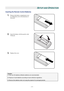 Page 16
SETUP AND OPERATION 
Inserting the Remote Control Batteries  
1.  Remove the battery compartment cover 
by sliding the cover in the direction of 
the arrow. 
 
2.  Insert the battery with the positive side 
facing up. 
 
3.  Replace the cover. 
 
 
Caution: 
1. Only use AA batteries (Alkali ne batteries are recommended). 
 
2. Dispose of used batteries accordi ng to local ordinance regulations.  
 
3. Remove the batteries when not usi ng the projector for prolonged periods. 
— 11 —  