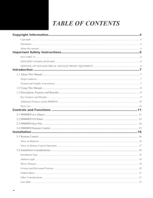 Page 2


Table of ConTenTs
Copyright Information ........................................................................\
...................4
Copyright.........................................................................\
.......................................................................................................\
4
Disclaimer.........................................................................\...