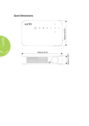 Page 7670
Qumi Dimensions
102mm (4.03”)
165mm (6.6”)
34mm (1.34”)  