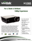 Page 1For a Sleek & Brilliant 1080p Experience
The Vivitek H1085 is a native 1080p home theater projector. Its 
effortless design and clean lines integrate perfectly into any 
home theater installation. With 2000 lumens and a 5000:1 
contrast, the H1085 delivers dazzling digital images with full 
color saturation for high-impact picture quality. Featuring 
day/night modes and calibration configurations, the H1085 can 
be adjusted to create an ideal viewing experience. Vivitek H1085 
is unmatched and unrivaled...